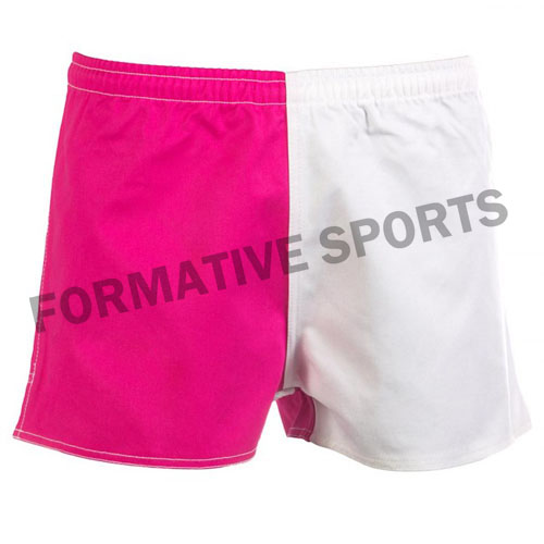 Customised Sublimated Cotton Rugby Shorts Manufacturers USA, UK Australia