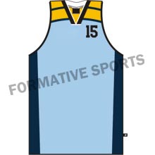 Customised Cut And Sew Basketball Team Singlet Manufacturers USA, UK Australia