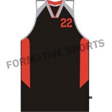 Customised Sublimation Cut And Sew Basketball Singlets Manufacturers USA, UK Australia