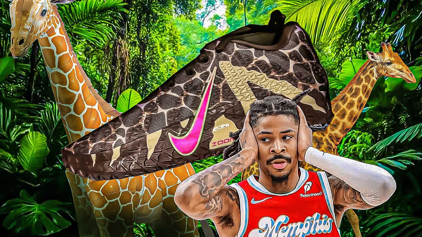 Nike Ja 3 Ja Raffe, Nike Ja Morant, Ja Morant giraffe